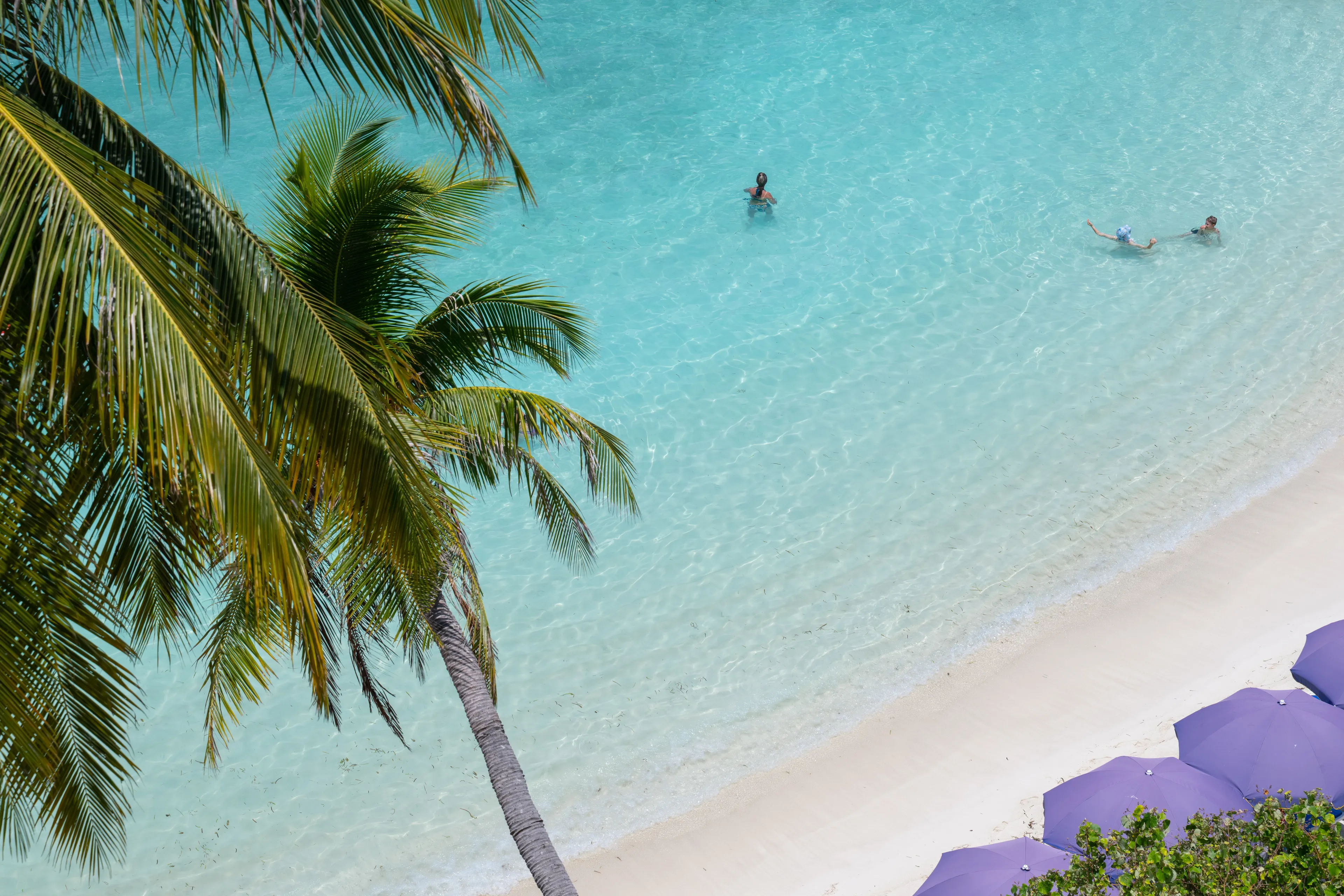 Turquoise lagoon and beachfront at Kaani Grand Seaview, Maafushi